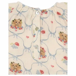 Konges Sløjd Blouse Coco Chiens Coton Bio | Ecru Outlet