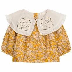 Enfant Louise Misha Blouse Col Brodé Clea Coton Bio |