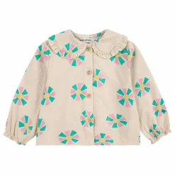 Clearance Bobo Choses Blouse Col Claudine Coton Bio | Beige