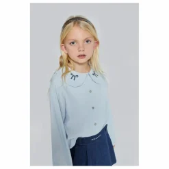 Mipounet Blouse Col Claudine Felicia | Bleu Clair Sale