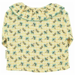 Enfant Piupiuchick Blouses, T-Shirts|Blouses, T-Shirts|Blouse Col Claudine Fleurs |