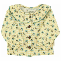 Enfant Piupiuchick Blouses, T-Shirts|Blouses, T-Shirts|Blouse Col Claudine Fleurs |