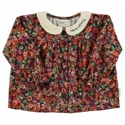 Enfant Piupiuchick Blouses, T-Shirts|Blouses, T-Shirts|Blouse Col Claudine Fleurie |