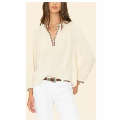 Outlet Xirena Blouse Colette Gaze de Coton x Léa Meylan | Ecru