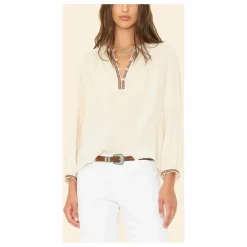 Outlet Xirena Blouse Colette Gaze de Coton x Léa Meylan | Ecru