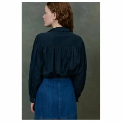 New Louise Misha Blouse Cora Voile de Coton Bio - Collection Femme | Noir