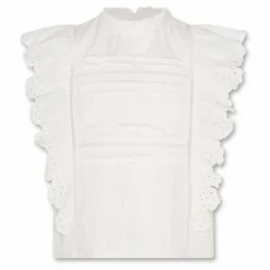 AO76 Blouse Dania Dobby | Blanc Discount