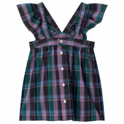 Enfant Bonpoint Blouses, T-Shirts|Blouses, T-Shirts|Blouse Elea Carreaux Coton Bio |