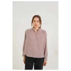 New Sacrécoeur Blouse Emma Newport Carreaux | Rouge