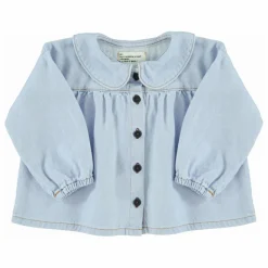 Enfant Piupiuchick Blouses, T-Shirts|Blouses, T-Shirts|Blouse en Jean Col Claudine |