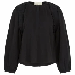 Clearance BELLEPIECE Blouse Evita Crépon | Noir