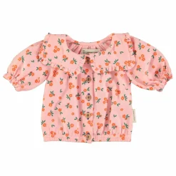Best Piupiuchick Blouse Fleuri Coton Bio | Rose pêche