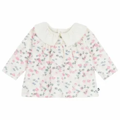 Petit Bateau Blouses, T-Shirts|Blouse Fleurie Coton Bio |