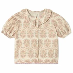 Enfant Coco au Lait Blouses, T-Shirts|Blouse Fleurs Coton Bio |