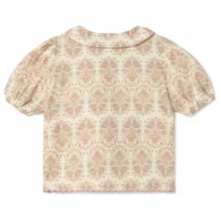 Enfant Coco au Lait Blouses, T-Shirts|Blouse Fleurs Coton Bio |