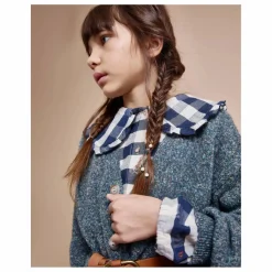 Enfant Búho Blouse Gingham Carreaux |