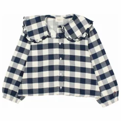Enfant Búho Blouse Gingham Carreaux |