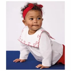 Petit Bateau Blouse Grand Col Popeline Coton Bio | Blanc