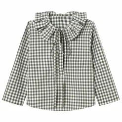 Dr Bloom Blouse Heidi Carreaux | Vert kaki Best