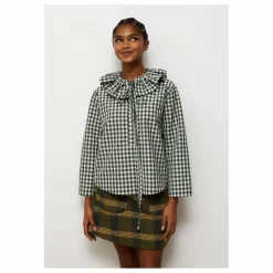 Dr Bloom Blouse Heidi Carreaux | Vert kaki Best