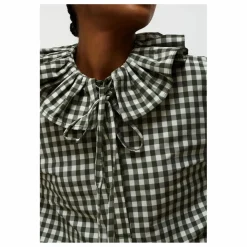 Dr Bloom Blouse Heidi Carreaux | Vert kaki Best