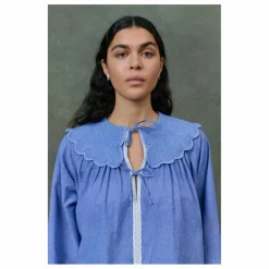 Femme Louise Misha Blouses, Chemises|Blouse Hyacia Chambray Coton Bio - Collection Femme |