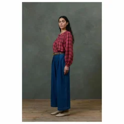 Femme Louise Misha Blouse Jally Alpenglow Carreaux Double Gaze de Coton Bio - Collection Femme |