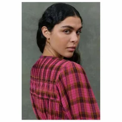 Femme Louise Misha Blouse Jally Alpenglow Carreaux Double Gaze de Coton Bio - Collection Femme |