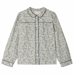 Bonpoint Blouse Josseline Coton Bio | Bleu gris New