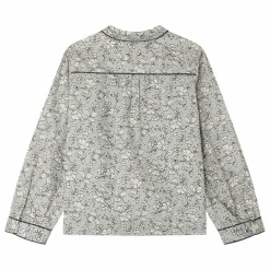 Bonpoint Blouse Josseline Coton Bio | Bleu gris New