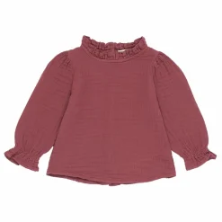the new society Blouse Julieta Coton Responsable | Rouge framboise Outlet