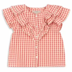 Konges Sløjd Blouse Kim Volant Coton Bio | Rose