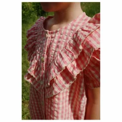 Konges Sløjd Blouse Kim Volant Coton Bio | Rose