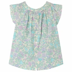 Bonpoint Blouse Laurie Liberty Coton Bio | Vert d'eau Best