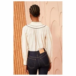 Hot Ulla Johnson Blouse Lennie Popeline de Coton | Ivoire
