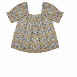 the new society Blouse Liberty | Bleu Vert Sale