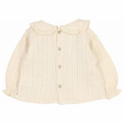 Discount Búho Blouse Lurex Coton Bio | Ivoire