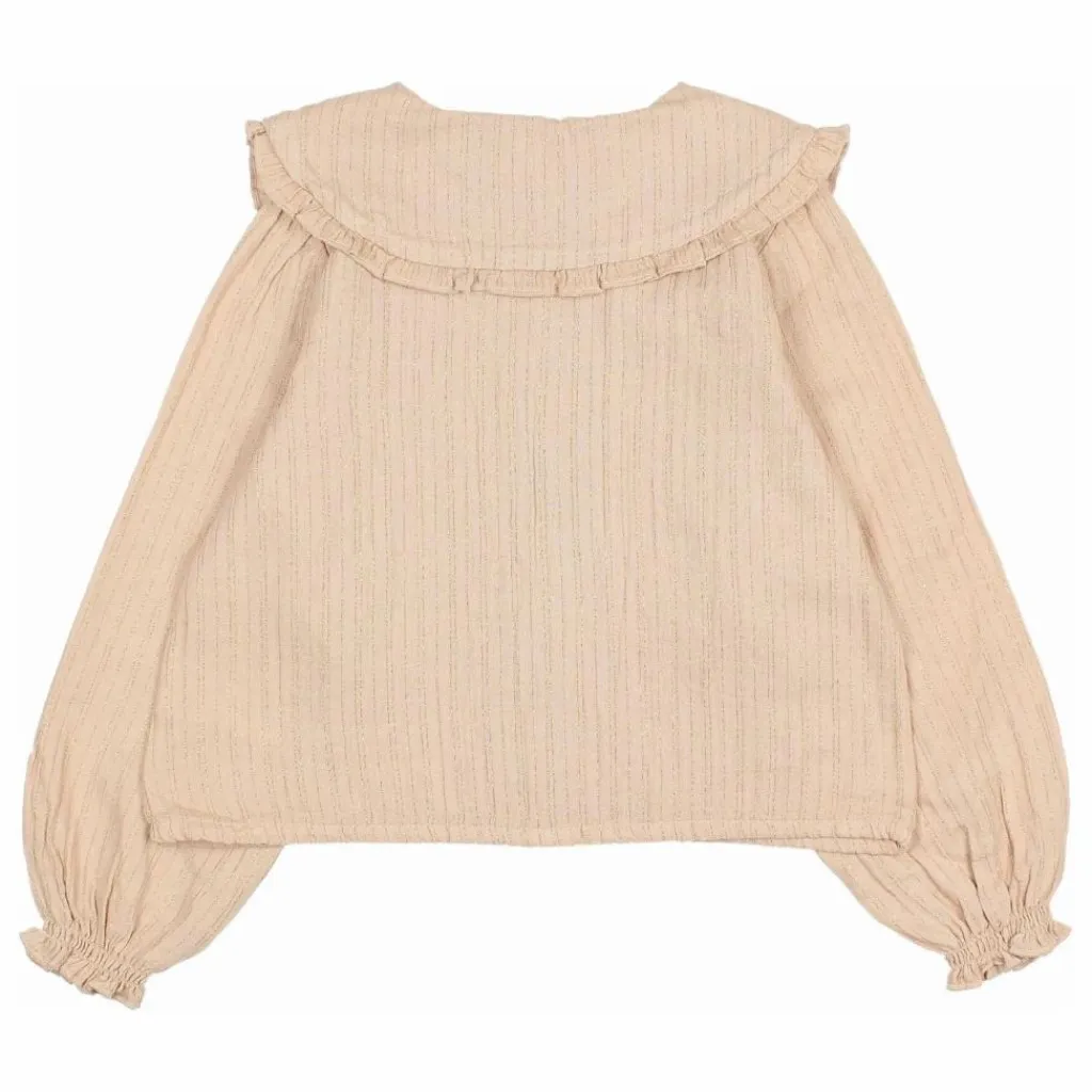 Enfant Búho Blouses, T-Shirts|Blouse Lurex Gaze de Coton Bio |