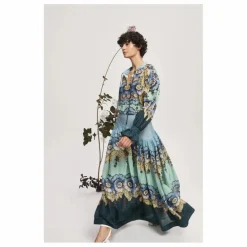 New Alémais Blouse Madalena Coton et Soie | Bleu