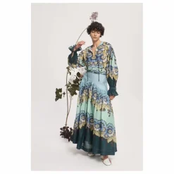 New Alémais Blouse Madalena Coton et Soie | Bleu