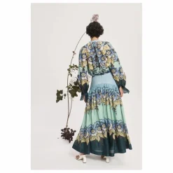 New Alémais Blouse Madalena Coton et Soie | Bleu