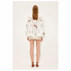 Best Alémais Blouse Mina Brodée | Blanc