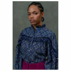 Femme Louise Misha Blouses, Chemises|Blouse Noelianne Starlit Sky Coton Bio - Collection Femme |