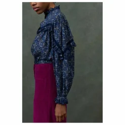Femme Louise Misha Blouses, Chemises|Blouse Noelianne Starlit Sky Coton Bio - Collection Femme |