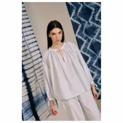 Outlet Blue Anemone Blouse Ondina Rayée | Bleu