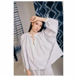 Outlet Blue Anemone Blouse Ondina Rayée | Bleu