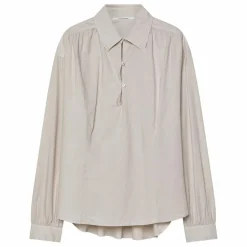 Outlet Pomandère Blouse Popeline de Coton | Ivoire