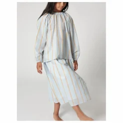 Online Tangerine Blouse Rayée | Bleu Clair