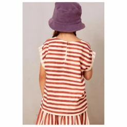 Enfant Studio Bohème T-Shirts, Chemises|Blouses, T-Shirts|Blouse Rayée Gaze de Coton |