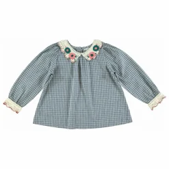 Bebe Organic Blouse Rhea Coton Bio | Bleu